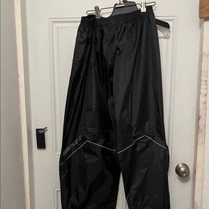 Joe Rocket Shiny Black Men's rain pants